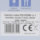 Cumpara ieftin Interfon video PNI DF980 cu 1 monitor, ecran LCD 7 inch, 1024x600, iesire yala electromagnetica, negru