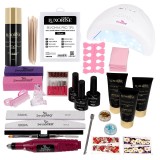 Cumpara ieftin Kit PolyGel Happy Nails cu Lampa si Freza Unghii #08