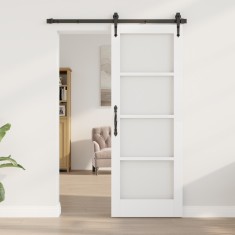 vidaXL Ușă Interioară cu Sticlă &quot;ORKDAL&quot; Alb 73,5x198,5x4 cm