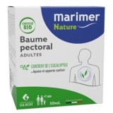Balsam Pectoral, Marimer, Nature Pectoral Balm Adults Organic, Confort Respirator, Calmarea Disconfortului, 50 ml