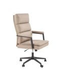 Scaun directorial HM Adriano 2, piele ecologica, inaltime reglabila, mecanism de balansare, 100 kg, bej