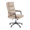 Scaun directorial HM Adriano 2, piele ecologica, inaltime reglabila, mecanism de balansare, 100 kg, bej