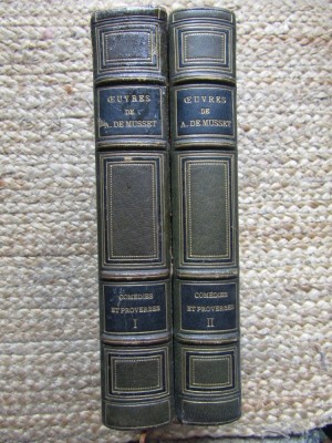OEUVRES DE ALFRED DE MUSSET. COMEDIES ET PROVERBES 2 VOLUME foto