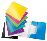 Mapa carton cu elastic Leitz WOW A4 250 coli