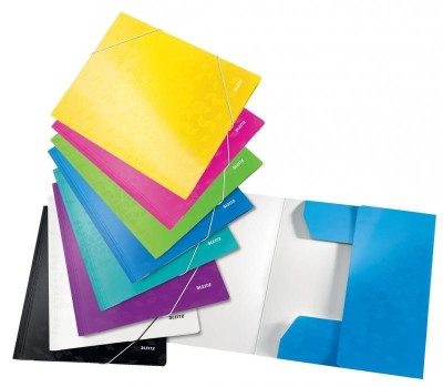 Mapa carton cu elastic Leitz WOW A4 250 coli foto