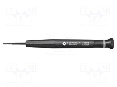 Şurubelniţă plată de precizie 1,2x0,25mm BERNSTEIN - Lungime lamă 17mm foto