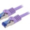 Patch Cord S/FTP Cat6a Cu LSZH Violet 5m