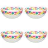 Set boluri, 4 piese, 3.3 l, Plastic, Alb