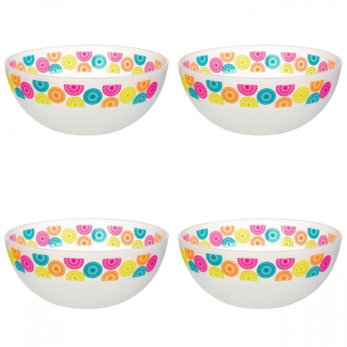Set boluri, 4 piese, 3.3 l, Plastic, Alb
