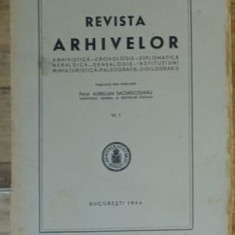 Revista Arhivelor Anul VI Nr. 1, 1944