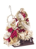 Cumpara ieftin Figurina Nasterea Domnului textil multicolor 23x18x28h