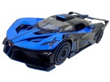 Macheta Bugatti Bolide albastru 1/24 cu sunet lumini deschide usile si capotele