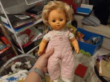 Cumpara ieftin Păpușă vintage de colecție Fisher Price. Păpușă vintage 1982. 40 cm