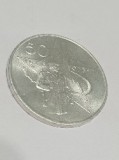 Moneda 50 coroane emisă &icirc;n 1973 de Cehoslovacia, argint