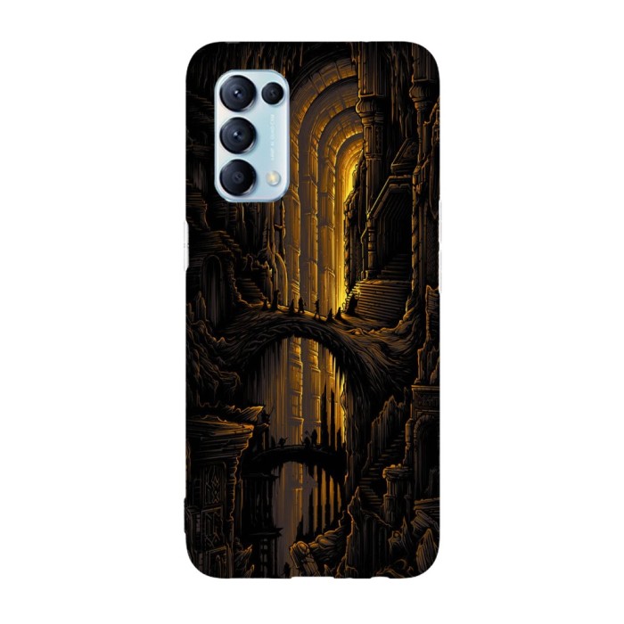Husa compatibila cu Oppo A54 5G, Viceversa, model Moria The lord of the rings, Silicon, TPU