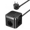 Prelungitor Baseus PowerCombo Cube, 30W, 3A, 2 x USB-A - 2 x USB-C - 3 x Schuko, Negru E00066400117-00