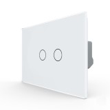 Intrerupator Dublu cu Touch LIVOLO din Sticla &ndash; Standard Italian SmartElectro IntelligentHouse