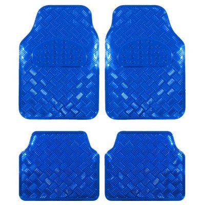 Covorase Auto Universale, model Diamond, culoare Crom Albastru FAVLine Selection foto