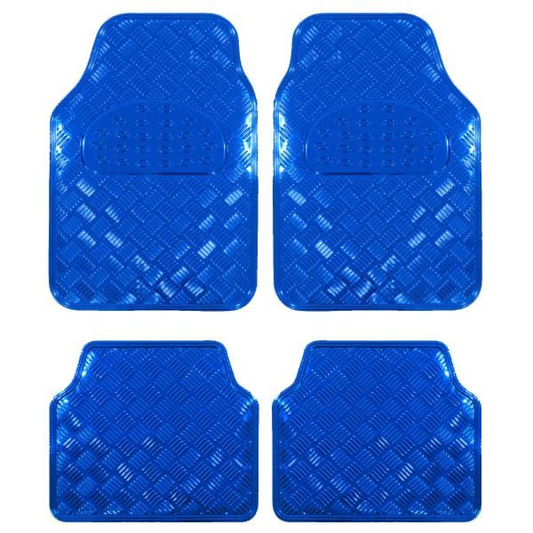 Covorase Auto Universale, model Diamond, culoare Crom Albastru FAVLine Selection