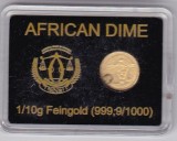 Africa - African Dime - aur fin 999,9, 0,1 g, in caseta, exemplar 3