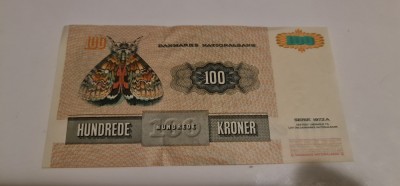 Danemarca - 100 koroane 1972 foto