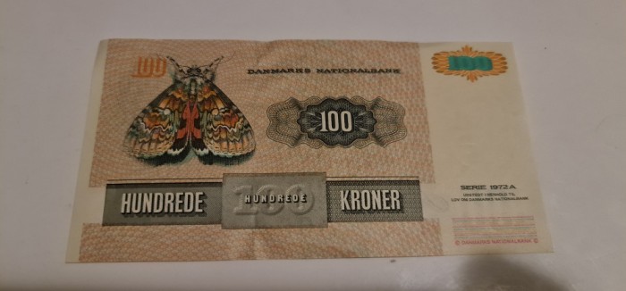 Danemarca - 100 koroane 1972