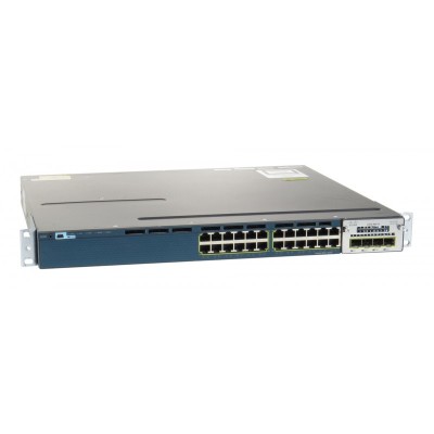Switch second hand CISCO WS-C3560X-24T-S Layer 3 Gigabit 24 porturi cu modul 4 porturi SFP Cisco C3KX-NM-1G foto