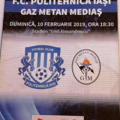 Program meci fotbal POLITEHNICA IASI - GAZ METAN MEDIAS (10.02.2019)