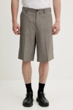 Filippa K pantaloni scurți din l&acirc;nă culoarea maro, 31434