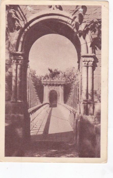 AMS - ILUSTRATA 1371, PODUL SUSPENDAT - CRAIOVA, ANUL 1958, cu perforari