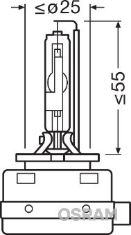 BEC XENON 42V D8S 4500 K XENARC ORIGINAL OSRAM foto