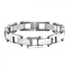 Bratara Barbati Otel Inoxidabil Argintiu, Lant Chirurgical 316L, 21cm, 12mm - Bratara inox eleganta