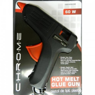 Pistol de lipit plastic 11mm 60W Chrome foto