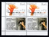 ROMANIA 2007 LP 1754 HOCAUST PERECHE SERII CU TABS MNH