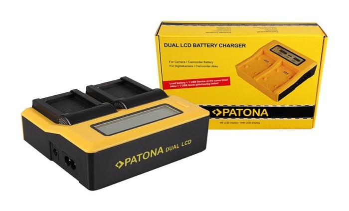 Patona Dual LCD USB incarcator pentru Canon NB10L NB-10L