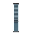 Curea smartwatch, THD, Alpine Loop, compatibila Apple Watch Ultra3 49 mm, Apple Watch 46 mm seria 11, Apple Watch SE3, catarama neagra, albastru desch