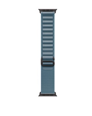 Curea smartwatch, THD, Alpine Loop, compatibila Apple Watch Ultra3 49 mm, Apple Watch 46 mm seria 11, Apple Watch SE3, catarama neagra, albastru desch foto