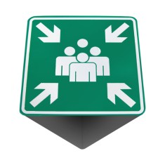 Semn 3 fețe pentru loc de adunare