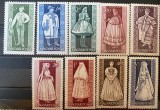 PC272 - Ungaria 1963 Costume populare, serie MNH, 9v, Nestampilat