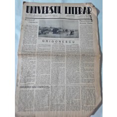Ziarul Universul Literar nr.15/1938 (Prima pagina articole despre Grigorescu)