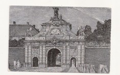 CA19 -Carte Postala- Alba Iulia, Poarta 3 a cetatii ,necirculata
