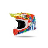 MBS Casca copii motocross/enduro Ufo Plast Korey, albastru/rosu/galben, S, Cod Produs: HE13600BUS