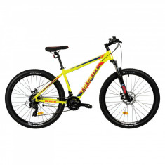 Bicicleta MTB Colinelli COL25, Marimea S, 27.5 inch, Verde, Schimbator Shimano ST-EF500 EZ-FIRE PLUS foto