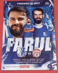 Program meci fotbal FARUL CONSTANTA - SEPSI OSK SFANTUL GHEORGHE (22.09.2024)