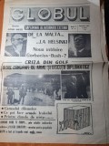 ziarul globul septembrie 1990-razboiul din golf, intalnirea gorbaciov-bush