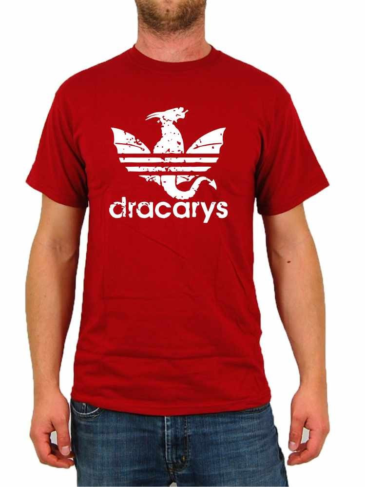 Tricou dracarys dragon game of thrones urzeala tronurilor adidas, L, M, S,  XL, XXL, Alb, Negru, Rosu, Bumbac | Okazii.ro