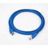 CABLU USB GEMBIRD prelungitor USB 3.0 (T) la USB 3.0 (M) 1.8m conectori auriti albastru CCP-USB3-AMAF-6