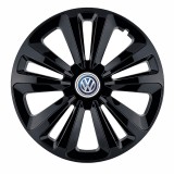 Set 4 capace roti Creative REY&reg;, potrivite jantelor de R16, pentru Volkswagen, model terra negru