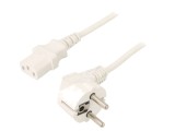Cablu 3x0,75mm&sup2; CEE 7/7 ştecăr unghi IEC C13 mamă