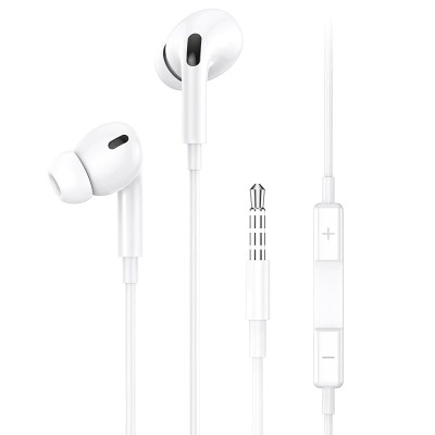 Handsfree Casti In-Ear Usams EP-41, Cu microfon, 3.5 mm, Alb foto